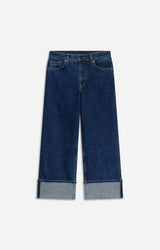 Vanessa Bruno Women's High-Waist Straight Leg Structured Denim Jeans - Blue Royal