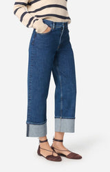 Vanessa Bruno Women's High-Waist Straight Leg Structured Denim Jeans - Blue Royal