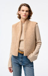 Gilet 4hva41-v02707 Biscuit