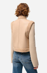 Gilet 4hva41-v02707 Biscuit