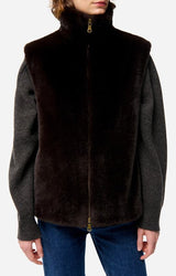 Gilet 5hva39-v03743 Brun