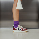 Sneaker Vi0220864 White-Black-Amarante