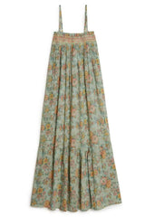 ORGANIC COTTON MAXI DRESS - JODHPUR FLOWER