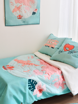 Cotton Quilted Duvet Cover & Pillow case - We Love Hong Kong|For Kids