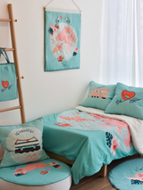 Cotton Quilted Duvet Cover & Pillow case - We Love Hong Kong|For Kids