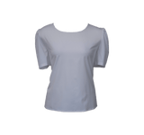 Elegant Round Neck Blouse in White – Chic Women’s Top