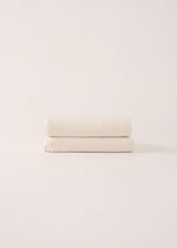 AmourLinen Linen fitted sheet Linen fitted sheet in White Linen fitted sheet in White