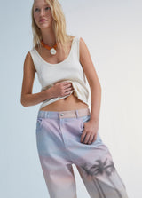 Breathable organic cotton white tank top for women online at MiliMilu Lifestyle. The best women summer tops and women summer clothing online.