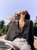 Shirt Amelie Shirt Black-Pepper