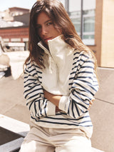 Sweatshirt Kat Sweatshirt Natural-Stripe