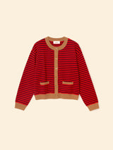 Cardigan Lillian Cardigan Red-Stripe