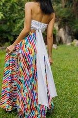 Sange Slit Maxi Skirt - Yellow