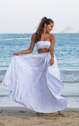 Tanji Tide Tiered Maxi Skirt