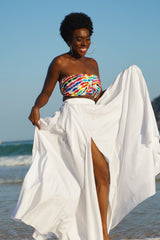 Sange Slit Maxi Skirt - Yellow