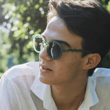 Adult Oval Sunglasses - Olive Green