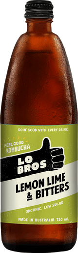 Organic Kombucha - Lemon, Lime & Bitters 750ml