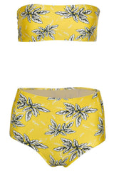 Yellow Strapless Bandeau Bikini Top - Bianca