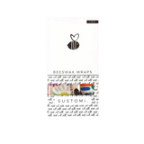 Limited Edition Beeswax Wraps Shuh Lees Dreams 2 pack: 1S 1M