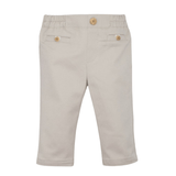 Beige Twill Trousers Pockets