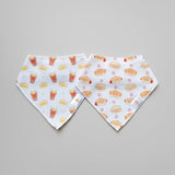 Organic Cotton Bandana Bibs 2pcs Set - Takoyaki + Taiyaki