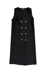 This black linen dress is part of our breathable linen clothing collection made from highest qaulity linen, shop the best linen clothing at MiliMilu Lifestyle.