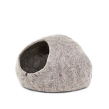 Plain cat basket - light stone