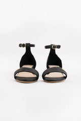 Chicago - Ankle Strap Heels - Charcoal