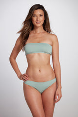 Jenna Classic Brief Bikini Bottom in Sage Green