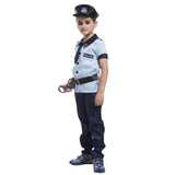 服装超级警察男孩