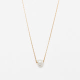 Delicate Pearl Necklace - Gold