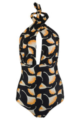 Fernande 挂脖连体泳衣