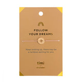 追随你的梦想指南针手链