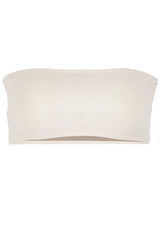 Giovanna Bandeau Bikini Top Platinum