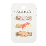 Glitter Dinosaur Bar Clips