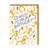 疯狂生日猴子贺卡