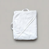 the wee bean organic bamboo hooded towel in bear hood grey ears