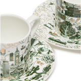 ESPRESSO CUPS: HK & Kowloon Willow Espresso Cups & Saucers (Set of 2)