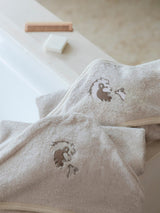 Bamboo Organic Cotton Hooded Towel - Safari Sand