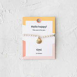 Mermaid Shell and Beads Bracelet - Gold