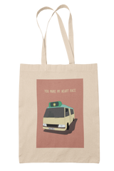 You Make My Heart Race Tote