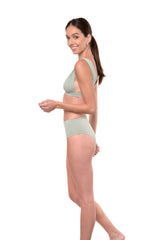 Natalie Bikini Top in Sage Green