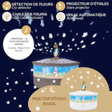 Night Light - Star Projector Peter Rabbit© 14 cm - Musical - Crying Detection - USB Rechargeable - Bimbo Concept