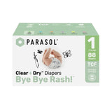 Parasol Clear+Dry® Natural Diapers 2X