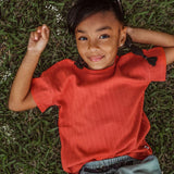 Brooklyn T-Shirt - Ribbed Persimmon