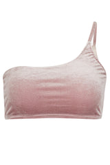 Serena Velvet One Shoulder Bikini Top