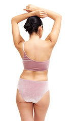 Serena Velvet One Shoulder Bikini Top