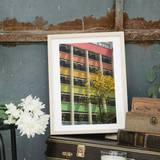 VIEW THROUGH JEN'S LENS PRINT: Colourful Public School Building