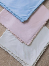 Bamboo Organic Cotton Swaddle Blanket - Seashell Pink