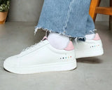 SYDNEY | Classic Recycled Leather sneakers in White - for him & her