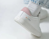 SYDNEY | Classic Recycled Leather sneakers in White - for him & her